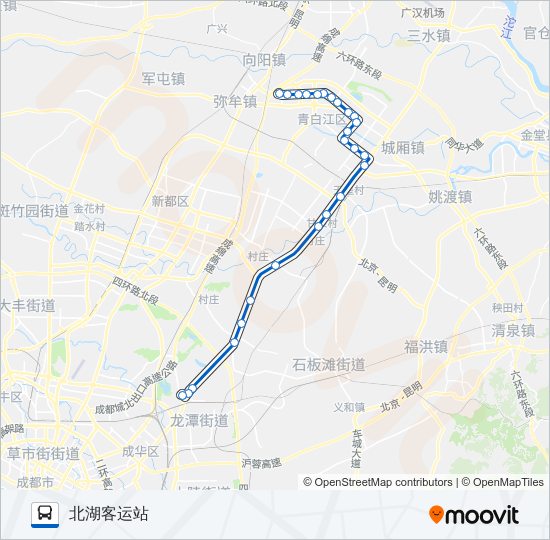 601路 bus Line Map