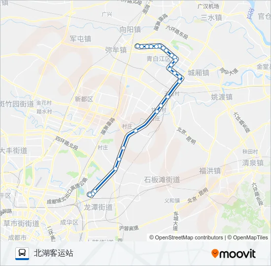 公交601路的线路图