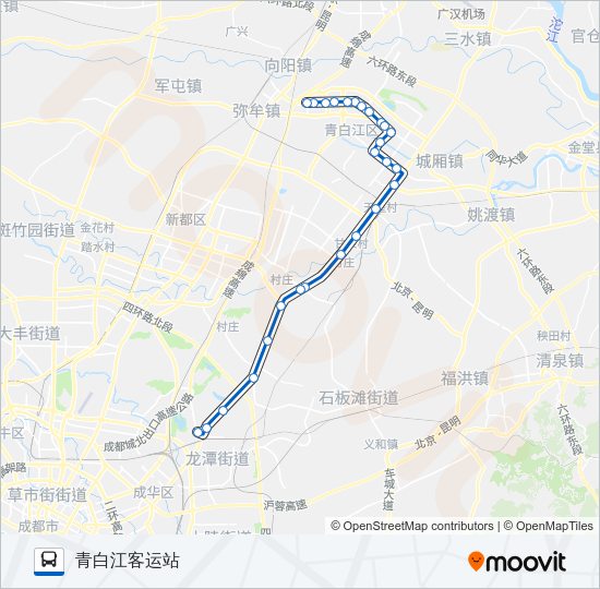 公交601路的线路图