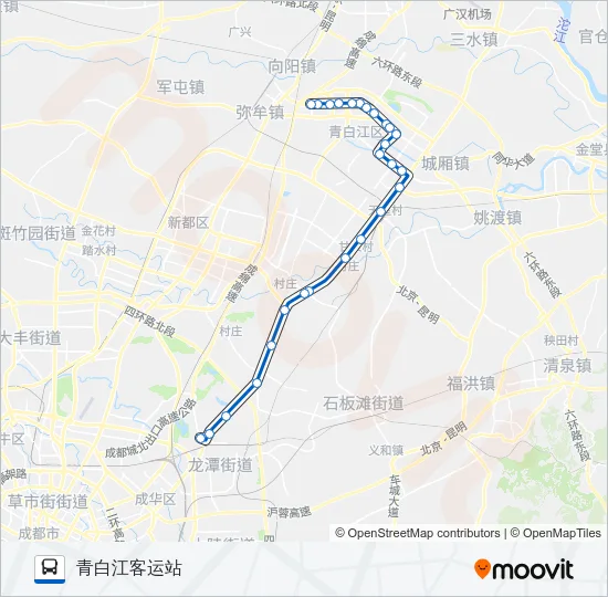 601路 Bus Line Map
