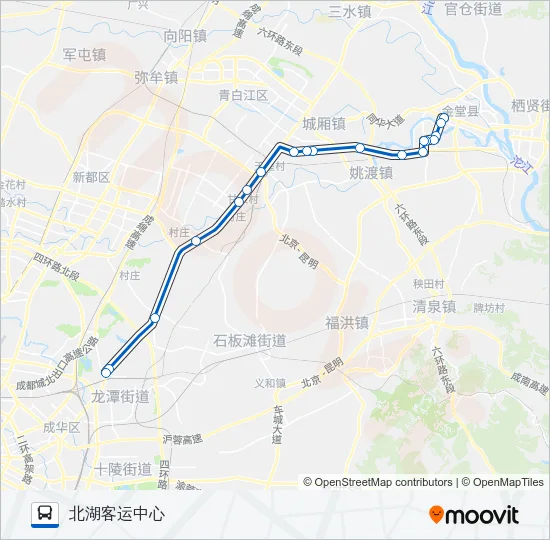 公交602路的线路图