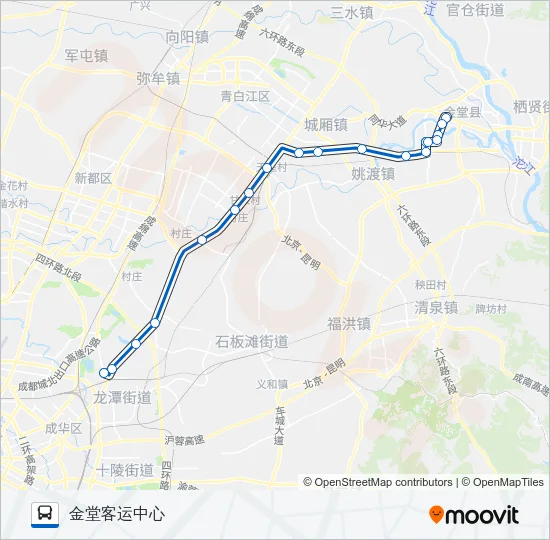 公交602路的线路图