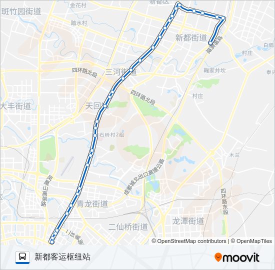 公交650路的线路图