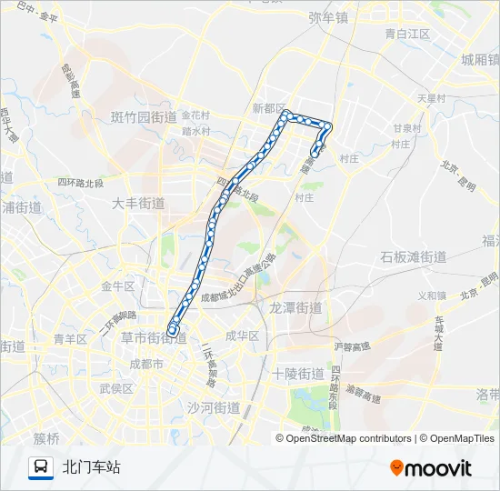 公交650路的线路图