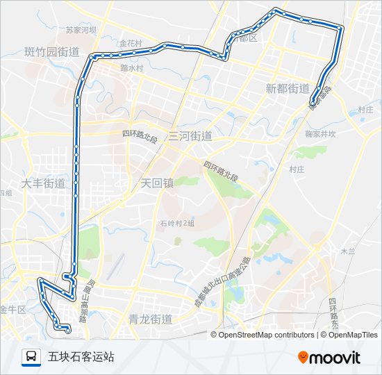 公交651路的线路图