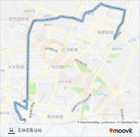 公交651路的线路图