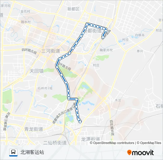 公交665路的线路图