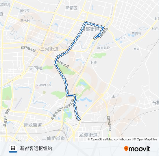 公交665路的线路图