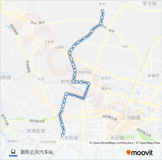 公交667路的线路图