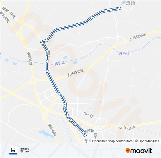 公交670路的线路图