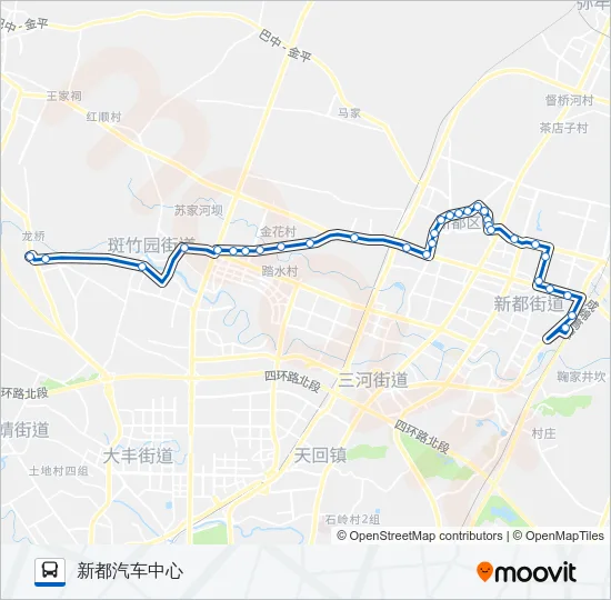 公交671路的线路图