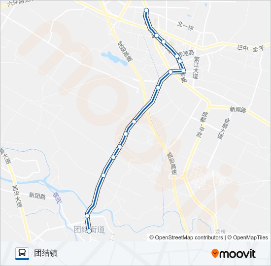 公交675路的线路图