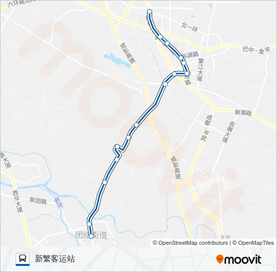公交675路的线路图