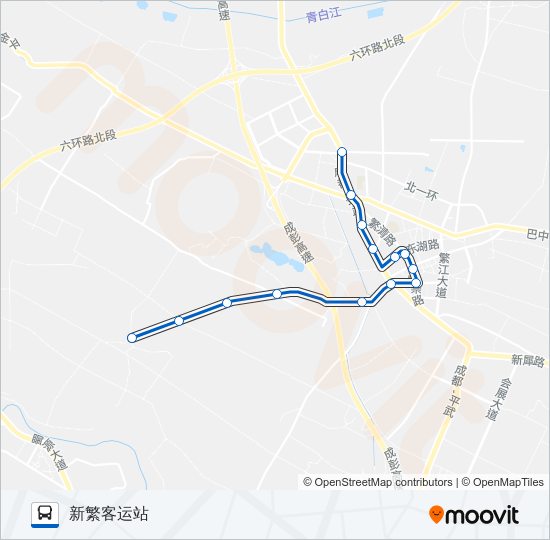 公交686路的线路图