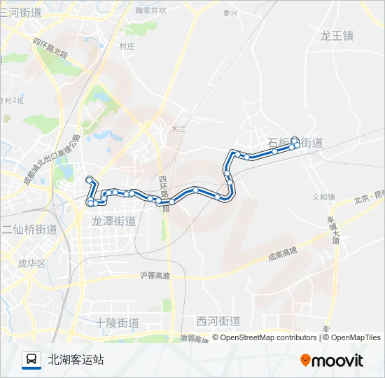 公交689路的线路图