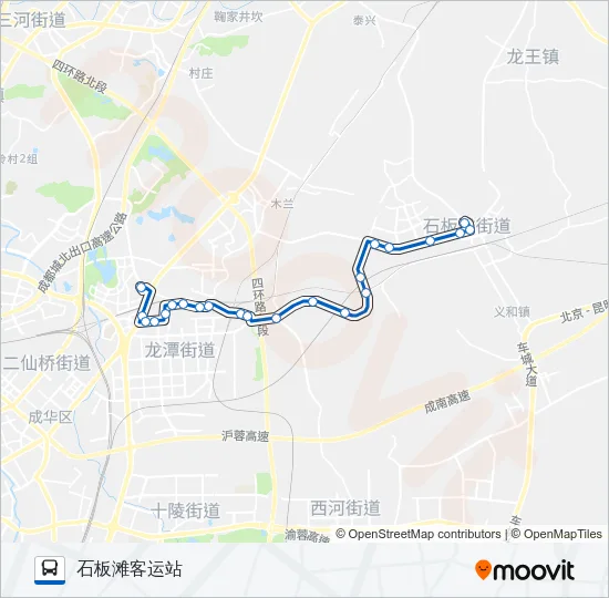 公交689路的线路图