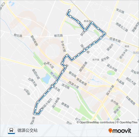 公交701路的线路图