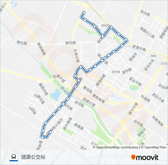 公交701路的线路图