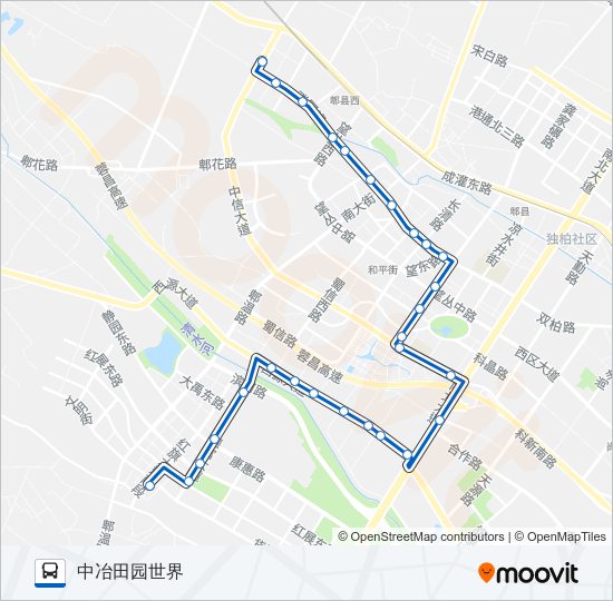 公交703路的线路图