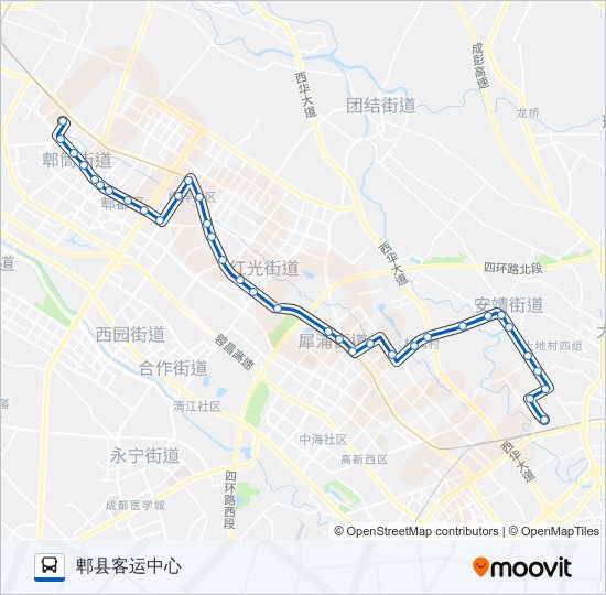 公交704路的线路图