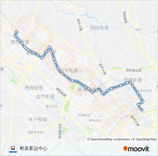 公交704路的线路图