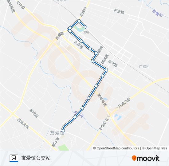 705路 bus Line Map