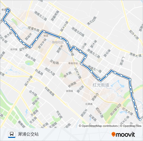 公交707路的线路图