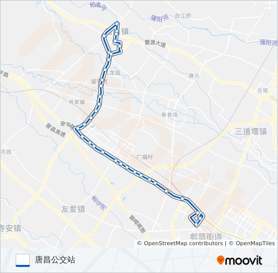 公交709路的线路图