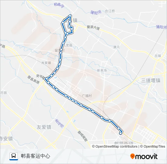 公交709路的线路图