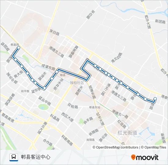 公交712路的线路图