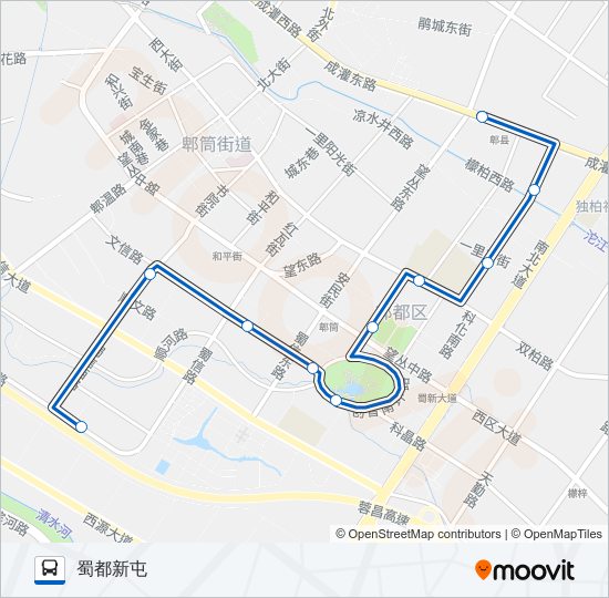 公交713路的线路图