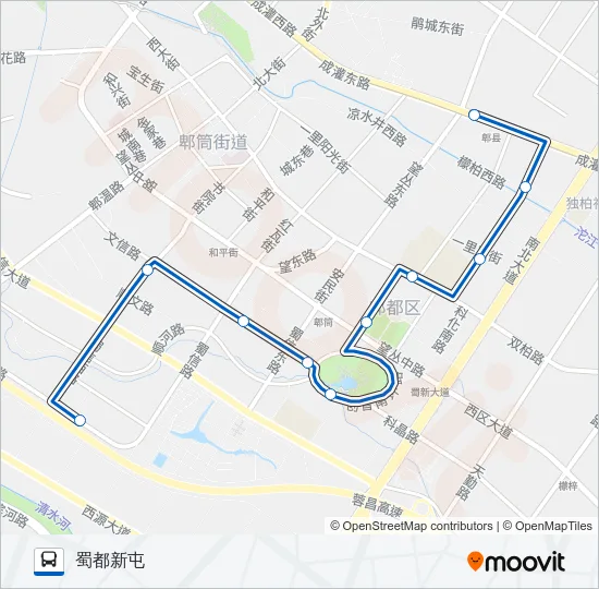 公交713路的线路图