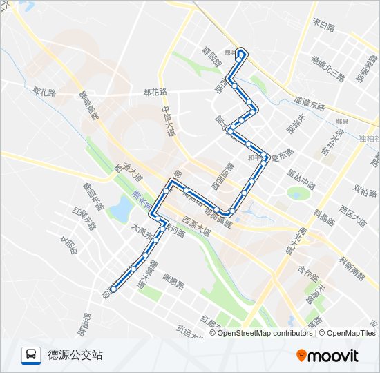 714路 bus Line Map
