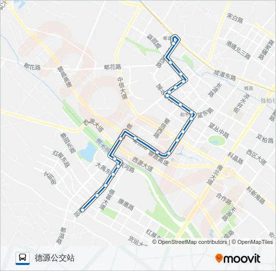 公交714路的线路图
