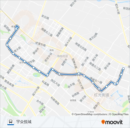 715路 bus Line Map