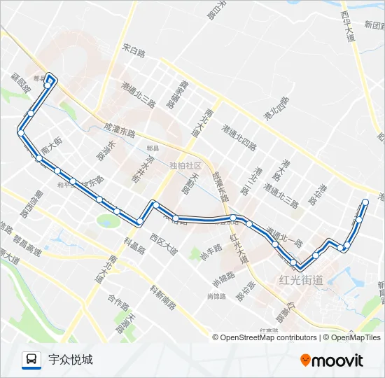公交715路的线路图