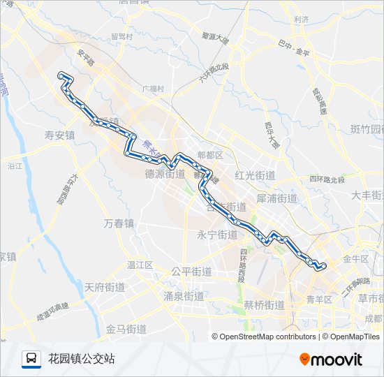 公交716路的线路图