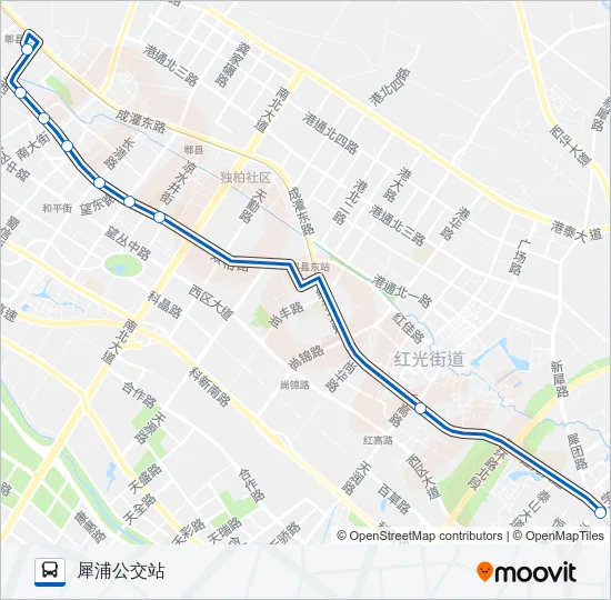 公交717路的线路图