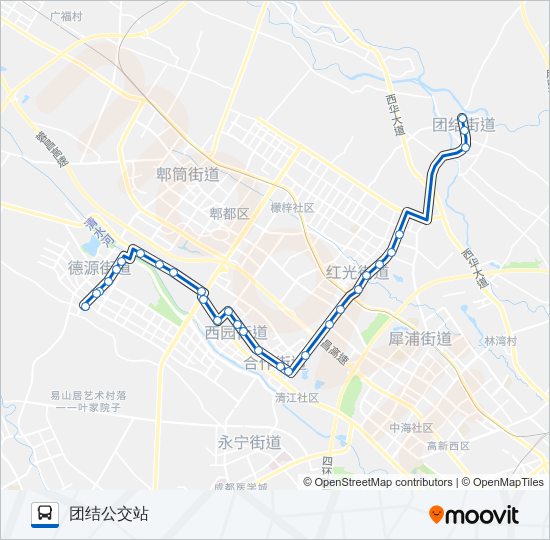 公交718路的线路图