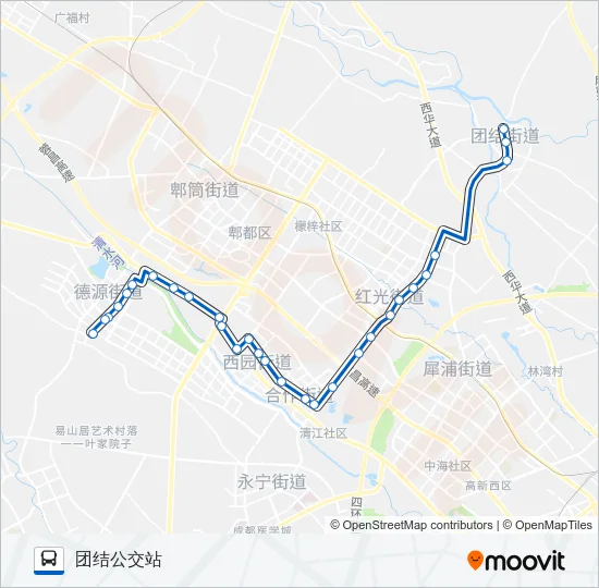 公交718路的线路图