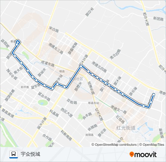 719路 bus Line Map