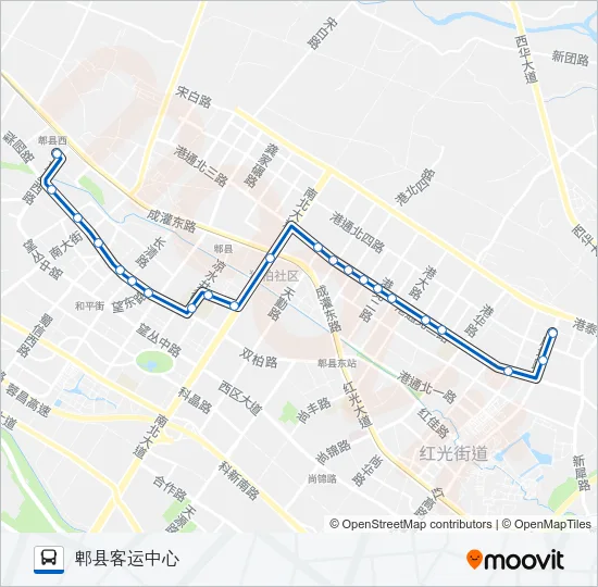 公交719路的线路图