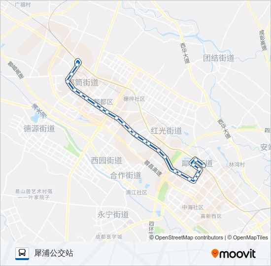 公交720路的线路图