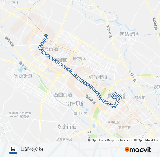 公交720路的线路图