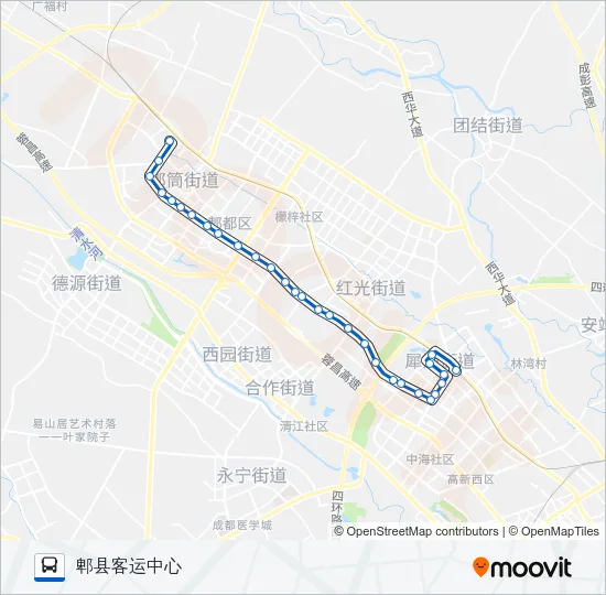 公交720路的线路图