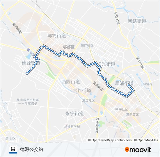 721路 bus Line Map