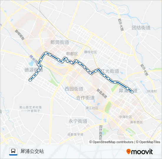 721路 Bus Line Map