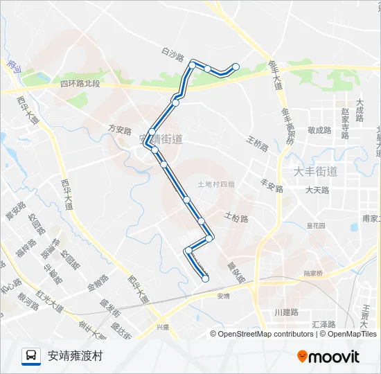 公交731路的线路图