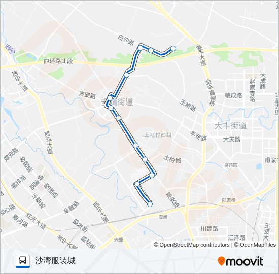 公交731路的线路图