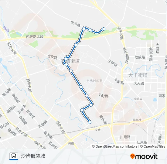 公交731路的线路图